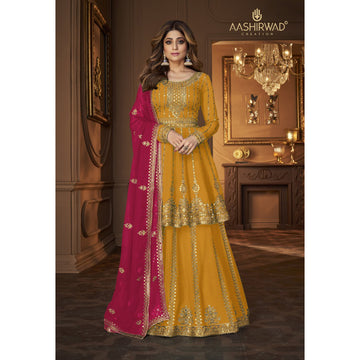 Heavy Embroidery Worked Salwar Kameez Plazzo Suits