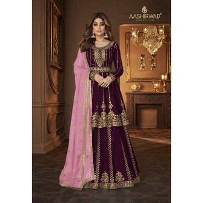 Heavy Embroidery Worked Salwar Kameez Plazzo Suits