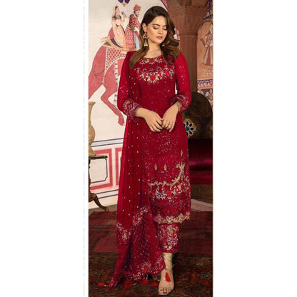 Eid Special Designer Georgette Straight Salwar Kameez Dupatta Dress