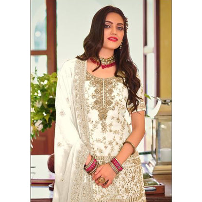 Wedding Wear Heavy Indian Pakistani Designer Salwar Kameez Sharara Plazzo Suits