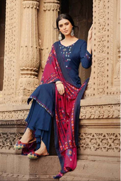 Indian Causal Wear Stylish Salwar Kameez Plazzo Suits