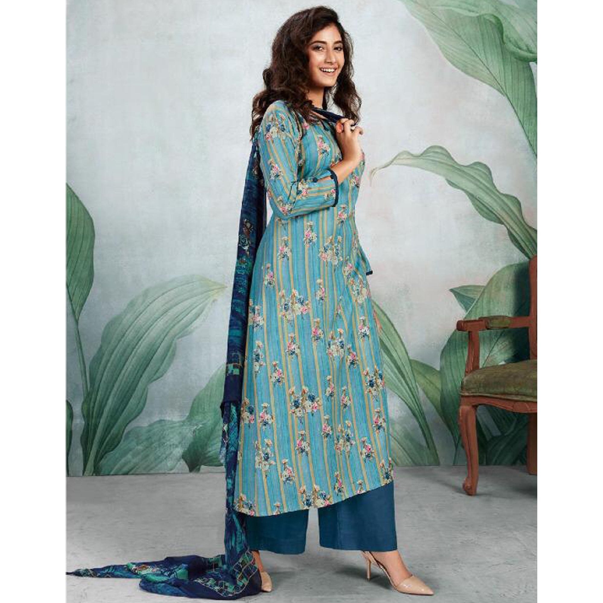 Daily Wear Ready Made Cotton Printed Salwar Kameez Pant Suits