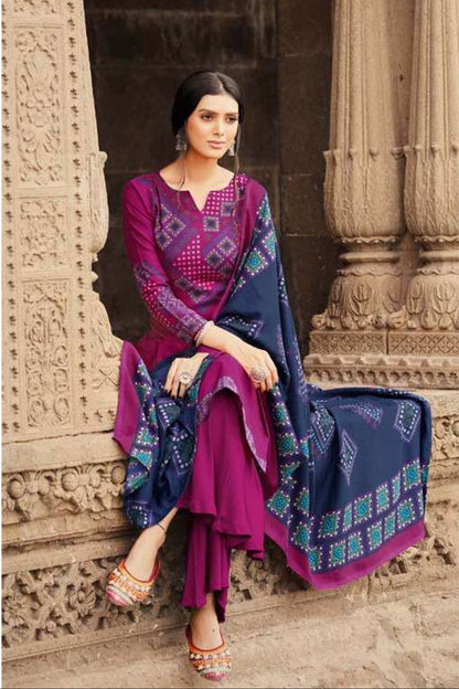 Indian Causal Wear Stylish Salwar Kameez Plazzo Suits