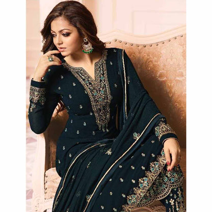 Plus Size Women's Wear Cotton Casual Wear Shalwar Kameez Dupatta Dress Ready Made Printed Worked Pakistani Indian Salwar Kameez Plazzo Suits