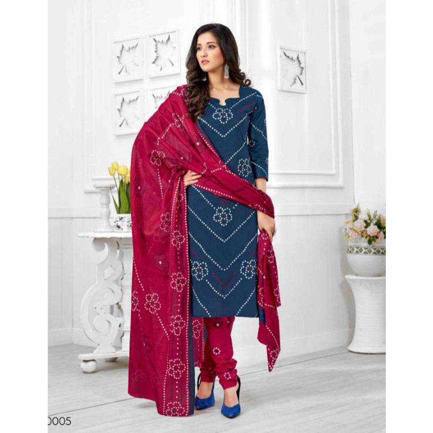 Summer Wear Cotton Fabric Regular Wear Salwar Kameez Women's Suits
