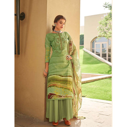 Summer Wear Women's Cotton Salwar Kameez Plazzo Dress