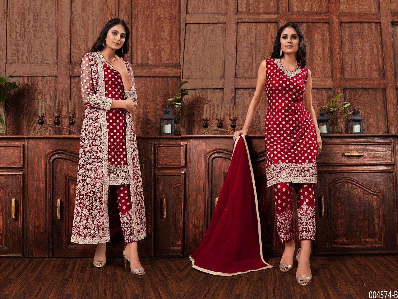 Eid Special Women's Wear Salwar Kameez Pant Suits Ready Made Pakistani Designer Sequences Work Party Wear Stylish Trouser Pant Dupatta Dress