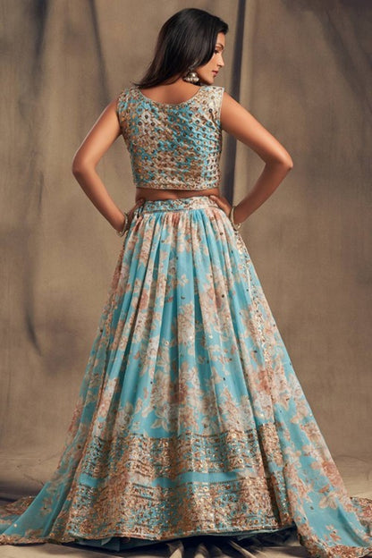 Event Wedding Wear Indian Designer Lehenga Choli With Zari Embroidery Work Dupatta