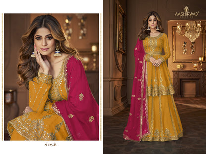 Heavy Embroidery Worked Salwar Kameez Plazzo Suits