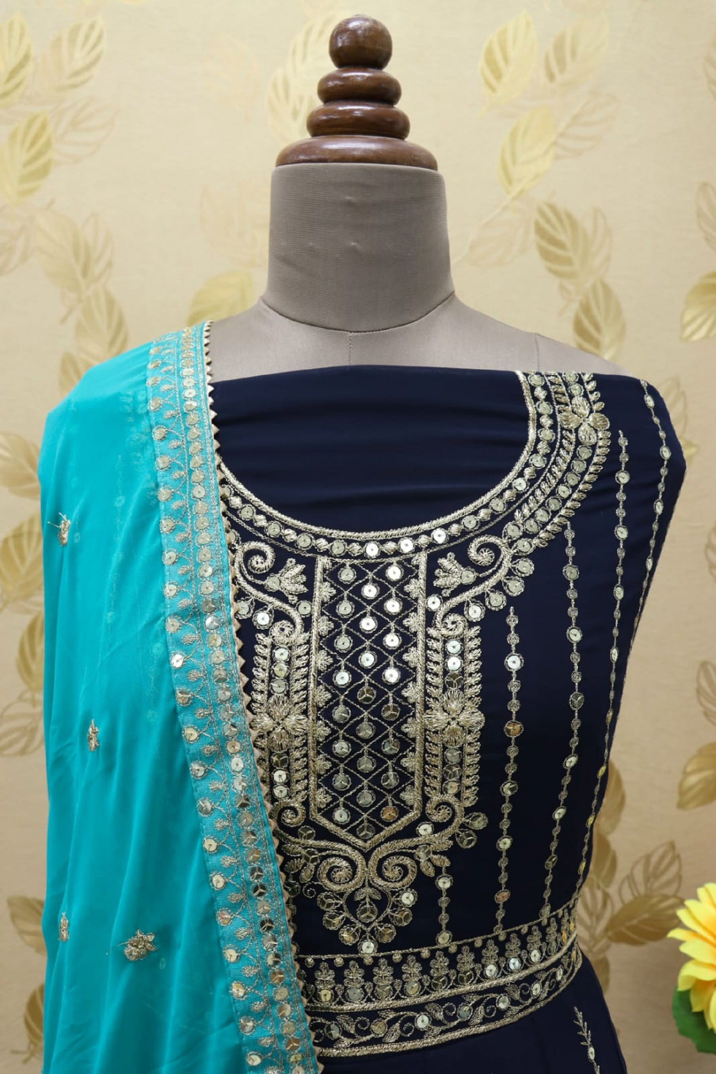 Heavy Embroidery Worked Salwar Kameez Plazzo Suits