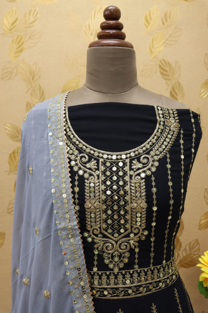 Heavy Embroidery Worked Salwar Kameez Plazzo Suits