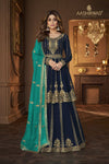 Heavy Embroidery Worked Stitched Shalwar Kameez With Dupatta Suit's