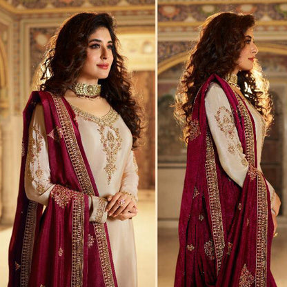 Ramzan Eid Special Ready To Wear Salwar Kameez Palazzo Suits With Georgette Dupatta